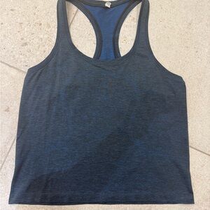 Dark Blue Racerback Tank Top